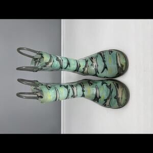 Western Chief Kids Tropic Shark Lighted PVC Rain Boots Size 10*